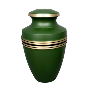 Urnas funerarias de latón de alta calidad para adultos con diseño de pájaros en vuelo, urnas funerarias de metal con acabado en dorado y marrón para cenizas humanas. - Product Image 4