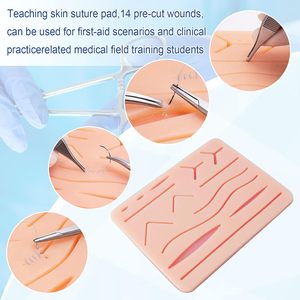 The Basis of Surgical Instruments Suture Practice <b>Kit</b> for Medical Students Silicone Pad <b>Suturing</b> <b>Kit</b> with Tools, Wound Closure - Product Image 5