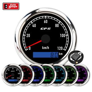 Nouveau pour compteur de vitesse analogique 80 mm 7 couleurs GPS électrique 120 km/h odomètre 12V/24V étanche IP67 pour voiture et marine - Product Image 1