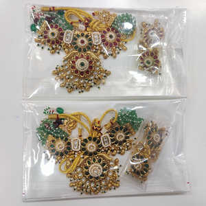 ชุดสร้อยคอไข่มุกหิน pota ชุบทอง12162357GR โดดเด่นคอลเลกชันเครื่องประดับชั้นดี - Product Image 1