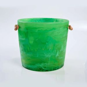 Seau à glace et à vin moderne en résine |   Refroidisseur à vin transparent élégant pour bar et fête, collection artisanale - Product Image 2