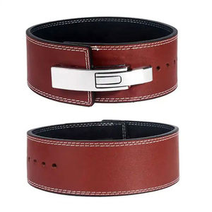 Cinturón de Seguridad para Gimnasio y Fitness de Cuero Vacuno Genuino Antideslizante con Logotipo Personalizable, Cinturón de Levantamiento de Pesas de Alta Resistencia - Product Image 1