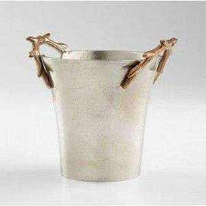 Elegant Round Stainless Steel Ice Bucket With Dual Handles Rust Resistant Party Cooler Beverage Tub ice Bucket - Product Image 2