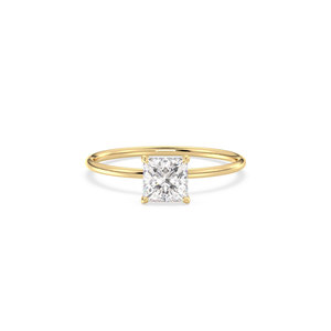 Proveedor Mayorista REYES, Anillo de Compromiso Solitario con Moissanita Corte Princesa de 0.9 Quilates, Plata de Ley 925, Joyería Certificada GRA - Product Image 2