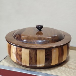Conteneur rustique en bois pour la présentation des aliments - Product Image 4