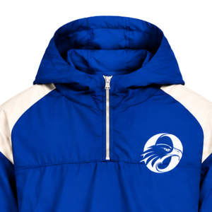 Veste coupe-vent légère à capuche bicolore bleu roi pour homme, avec fermeture éclair quart de tour, idéale pour les voyages, l'entraînement et les activités sportives en extérieur - Product Image 3