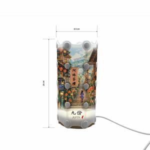 Lampe de table personnalisée JIUFEN en PP avec abat-jour détachable à clipser, base lumineuse et cordon d'alimentation pour cadeaux souvenirs - Product Image 2