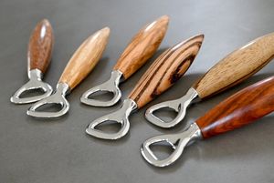 Wine Corkscrew <b>Openers</b> Making Keyring Key Ring Custom Wooden Bamboo Bottle <b>Opener</b> Keychains Key Chains - Product Image 2