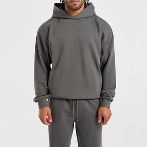 Sudadera con Capucha Gris Clásica para Hombre, Diseño Premium, Logotipo Personalizado, Venta al Por Mayor, Corte Holgado y Cómodo para Invierno - Product Image 1
