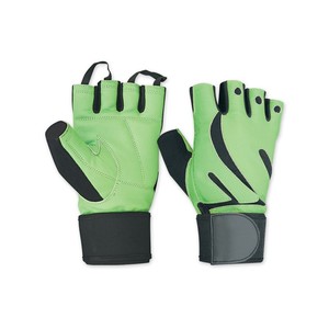Crossfit Weightlifting Gym Workout Fitness Training Exercise Sports <b>Gloves</b> Anti PU Leather Half Finger Lace-Up Closure Unisex - Product Image 1