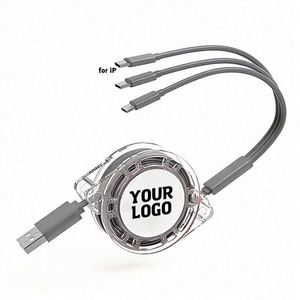 Wholesale Gift Mobile Phone 3 in 1 Multi <b>Charger</b> for Iphone Charging Usb Cable With Logo Custom Promotional Gifts - Product Image 1
