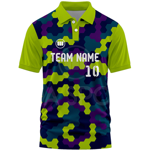 เสื้อคริกเก็ตขายดีที่สุด เสื้อแบบกำหนดเองสำหรับสโมสร ระบายอากาศได้ดี แห้งเร็ว เป็นมิตรกับสิ่งแวดล้อม โพลีเอสเตอร์ 100% พิมพ์ลายแบบซับลิเมชั่น สำหรับผู้ชาย - Product Image 2