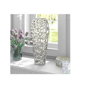 Vase en métal argenté inégalé pour une décoration supérieure avec une présence exclusive - Product Image 4