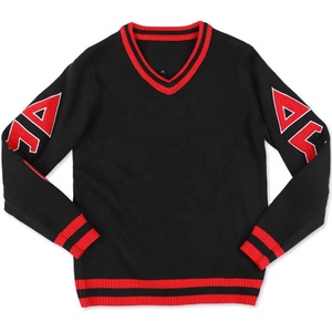 Cárdigan Rojo de Punto para Mujer, Marca D9 Sorority, Manga Larga, Cuello en V, Botones al Frente, Estilo Casual, Color Sólido, Corte Regular, para Todas las Temporadas - Product Image 1
