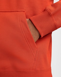 <b>Men</b> Hooded Sweatshirt Solid <b>Red</b> Cotton Fleece Casual Oversized Fit Autumn Style Fashion <b>Hoodie</b> - Product Image 4