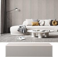 Panneaux acoustiques muraux en MDF et fibre de polyester au design moderne, panneaux acoustiques en feutre de polyester hautement efficaces pour le salon