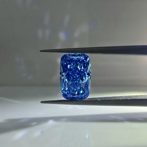 Diamante de laboratorio cultivado de 2 quilates, corte brillante modificado, color azul intenso, calidad VS2, certificado IGI, piedra suelta para joyería personalizada. - Product Image 4