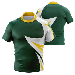 Nouvelle Arrivée Vente Chaude Maillot de Rugby Personnalisé en Polyester/Coton Impression par Sublimation Logo Personnalisé Durable Meilleure Vente en Gros Rugby - Product Image 1