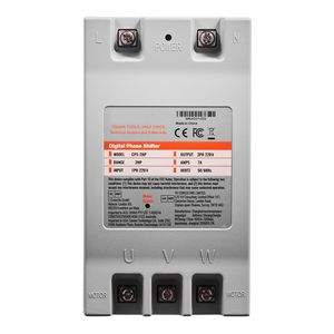 Convertisseur monophasé 2HP 7A 220V, inverseur de phase numérique triphasé pour usage résidentiel, convertisseur triphasé 220V - Product Image 6