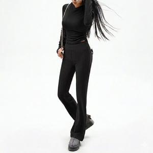 Trendy Women Full Sleeve T Shirt and Trouser <b>Set</b> Casual Cotton Two Piece Outfit Comfortable Ladies Loungewear <b>Set</b> For Daily Wear - Product Image 1