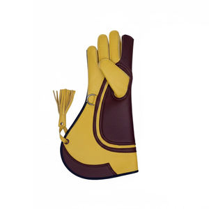 Gants d'opéra en cuir jaune-brun, design élégant, durables, pour un usage décontracté en hiver - Product Image 2