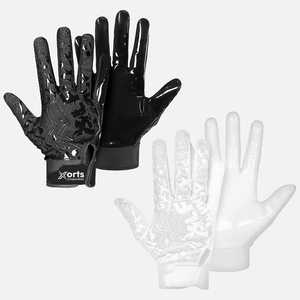Youth & Adult American Football Gloves for Wide Receiver-Breathable <b>Hook</b> Loop Closure Super Sticky Silicone Outdoor Sports Glove - Product Image 3