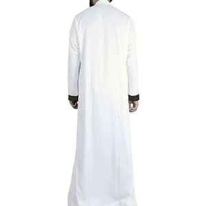 Túnica Emiratí Premium con Cuentas, Ropa Árabe Tradicional de Lujo Informal, Elegante Jubba para Hombre, Suave - Product Image 5