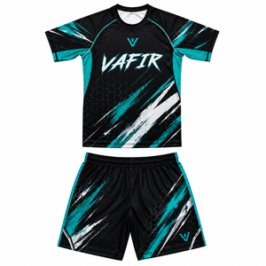 Nuevo Conjunto de Rashguard y Pantalones Cortos de Secado Rápido, Corte Ajustado, para Hombre, para MMA, Jiu Jitsu y Grappling - Product Image 4