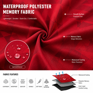 Shorts de Playa Rojos de Secado Rápido Personalizados para Hombre |   Trajes de Baño Sublimados |   Traje de Baño Ligero de Poliéster con Cordón Elástico - Product Image 5
