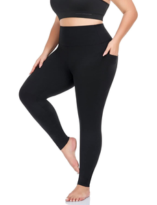 Leggings de Verano para Mujer, Tallas Grandes, Cintura Alta, Elásticos, de Algodón Transpirable, con Logotipo Personalizado, Suaves y Cómodos, Hasta la Rodilla, para Fitness y Yoga - Product Image 1