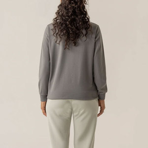 Sweat-shirts pour femmes en tricot formel personnalisés de haute qualité OEM, coupe ajustée, extensibles, confortables, respirants et à séchage rapide pour l'hiver - Product Image 5