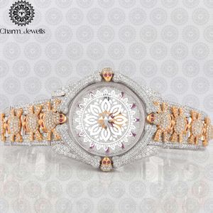 Reloj de Lujo Charm_Jewells para Mujer, de Acero Inoxidable, Caja Redonda, Esfera Analógica de 30 mm, Cierre de Mariposa, Cristal de Zafiro, Movimiento de Cuarzo - Product Image 1