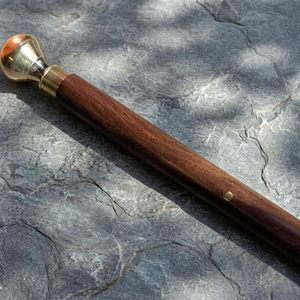 Wooden Walking Stick with Brass Finish Handle Decorative Wooden <b>Cane</b> for Men Women Vintage Collectible Gift Home Decor - Product Image 5