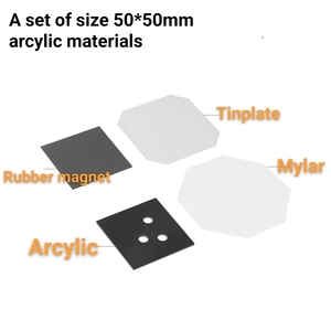 Машина для изготовления магнитов на холодильник 50x50, 63.5x63.5, 53x80, комплект для производства металлических квадратных магнитов-бутонов - Product Image 6