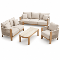 Ensemble de canapés d'extérieur imperméables pour patio et jardin, style moderne, idéal pour la plage et les cours – Collection très prisée