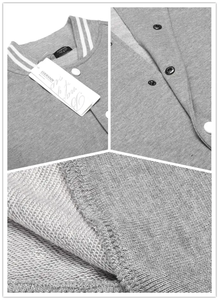 Chaqueta Varsity Negra y Blanca para Hombre, con Mangas de PU, Parche con Letras Bordadas, Estilo Preppy, Chaqueta de Béisbol para Otoño - Product Image 6