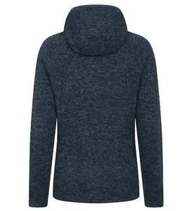 Sudadera con Capucha y Cierre de Cremallera, Color Sólido, Estilo Holgado, Informal, para Otoño, Azul Oscuro, Tejida, Transpirable, Unisex - Product Image 5