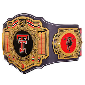 Cinturón de Campeonato Texas Tech Red Raiders para el Legacy Championship - Coleccionable Premium de Boxeo y Lucha Libre con Logotipo Personalizable en Color FITLER SPORTS - Product Image 2