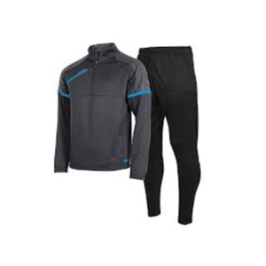 Survêtement pour homme à manches longues en polyester, color-block, séchage rapide, pour toutes les saisons, vêtements de sport - Product Image 1