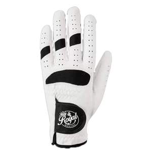 Gant de sport unisexe respirant avec fermeture auto-agrippante, gant de boxe royal blanc, gant de golf pour main droite en cuir véritable - Product Image 1