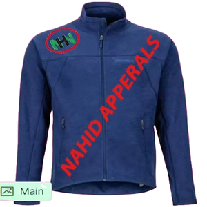 Veste en polaire tricotée respirante à capuche pour l'hiver, taille plus, pour hommes/femmes/garçons/filles/adultes, polyester/coton, en provenance du Bangladesh - Product Image 1