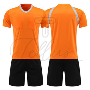 High Quality New Printed Football/Soccer Referee Uniforms for <b>Men</b> Quick-drying Customizable Wholesale Price - Product Image 3