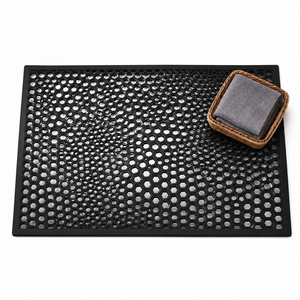 Tapis creux moderne abstrait antidérapant en caoutchouc de 100*150 cm pour entrée, facile à nettoyer - Product Image 3