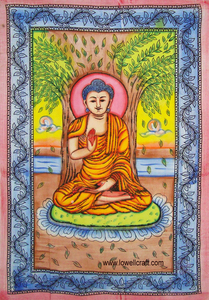 Cotton Tapestry Printed Washable Customizable Handmade Indian spiritual tapestry Tie dye tapestry other Yoga tapestries - Product Image 3