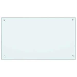 2 pezzi di rivestimento per cucina da 35,43 x 19,69 pollici in vetro temperato bianco che migliorano lo stile e la durabilità della cucina - Product Image 4