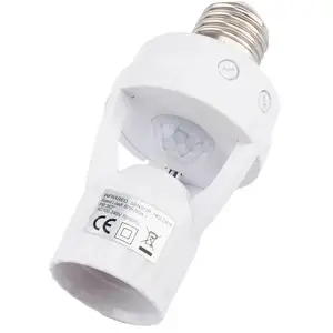 AC100-240V hồng ngoại cảm biến cơ thể Đèn đầu E27 vít cổng Cảm biến Đèn đầu cảm biến hồng ngoại chuyển đổi