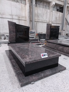 Estilo de Polonia <span class=keywords><strong>Paradiso</strong></span> púrpura e indio negro granito lápida granito púrpura lápida y monumento para cementerio - Product Image 3