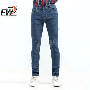 Jeans de Mezclilla Casuales para Hombre, Corte Recto Medio, Elásticos, Precio Razonable, para Adultos, Nuevo Modelo Disponible, Venta al Por Mayor OEM - Product Image 1