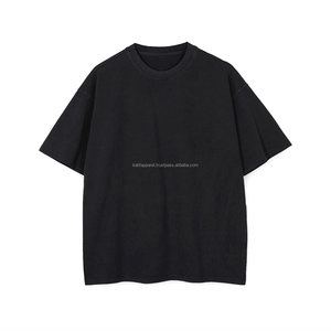 เสื้อยืดโอเวอร์ไซส์ทรงหลวม แขนสั้น ผ้าฝ้าย 100% ระบายอากาศได้ดี สำหรับฤดูร้อน น้ำหนัก 220 กรัม เหมาะสำหรับผู้ชาย สวมใส่สบายๆ - Product Image 2
