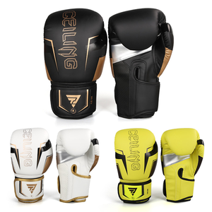 Guantes de Boxeo Profesionales Personalizados de Cuero con Cordones para Entrenamiento y Sparring, con Absorción de Humedad, Unisex - Product Image 2